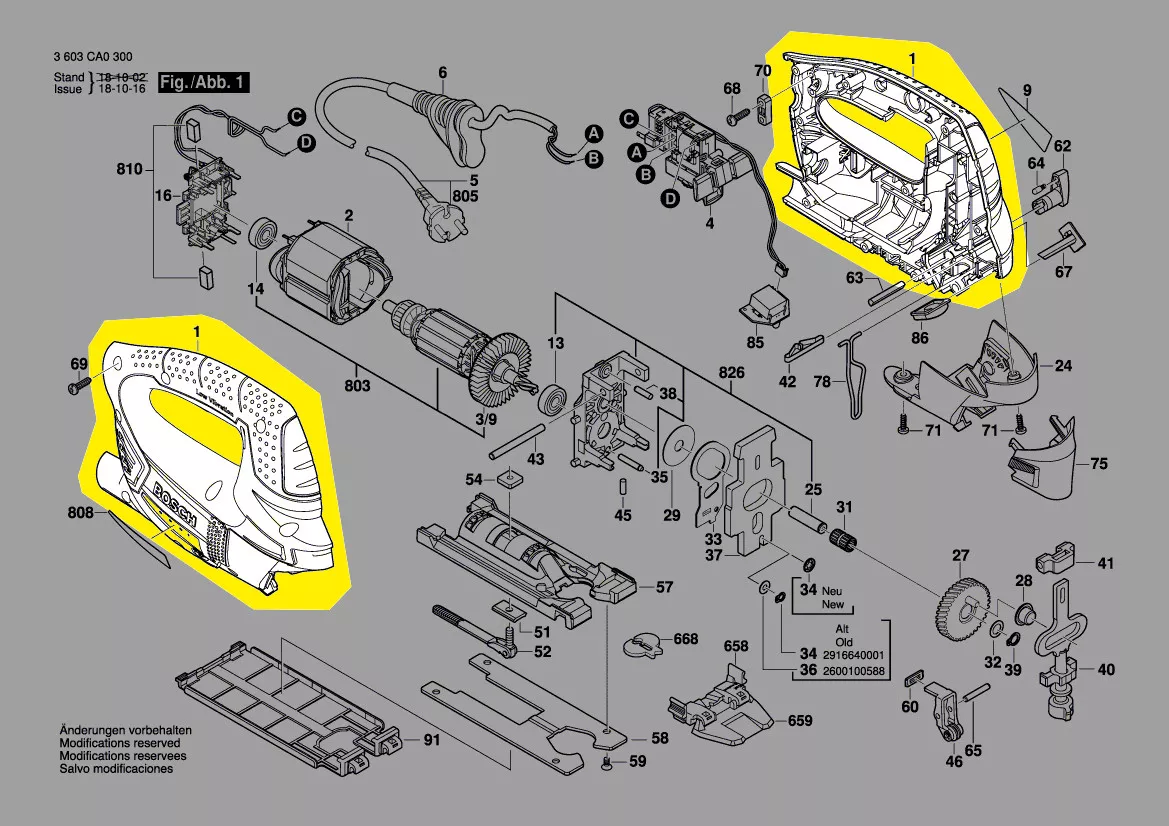 Coquille réf. 2 609 003 458 Bosch